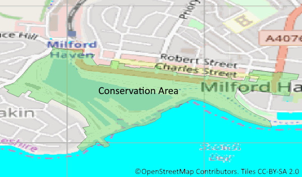 Map of Milford Haven Conservation Area
