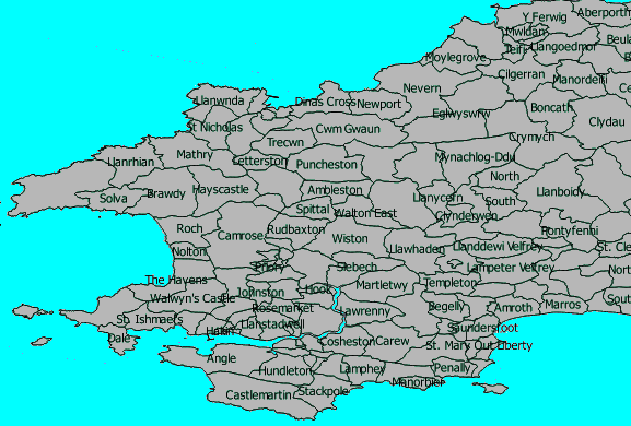 Map of Pembs Communities