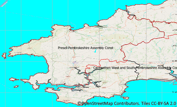 Map of Pembs Constituencies