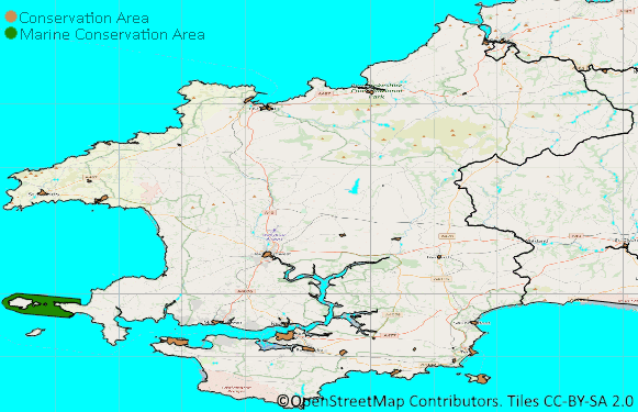 Map of Pembs Conservation Areas