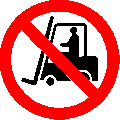 No Industrial Vehicles Sign