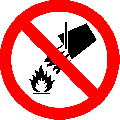 Do Not Extinguish with Water Sign